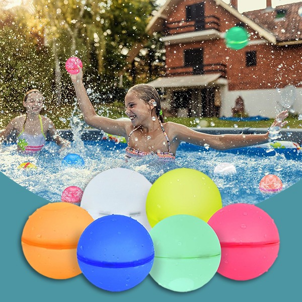 Wiederverwendbare selbstdichtende Wasserbombenballons (4 Stück) | SPLASHERS