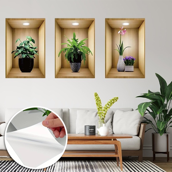3D Wandaufkleber Dekoration (3pcs) | VASUART