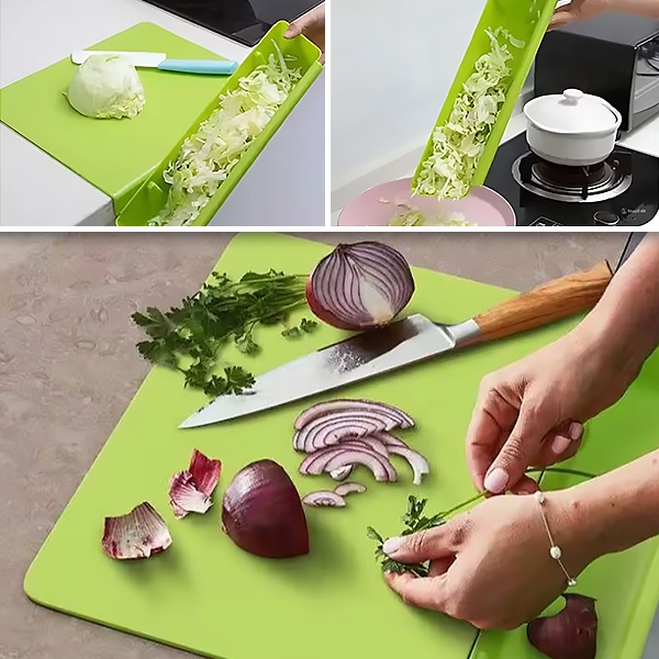 Schneidebrett mit abnehmbarem Behälter 2-in-1| CHOPPINATA