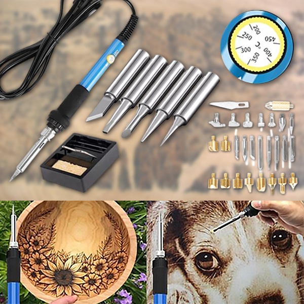 Professionelles Brandmalkolben-Set für Holz (45-teilig) | PYROPEN