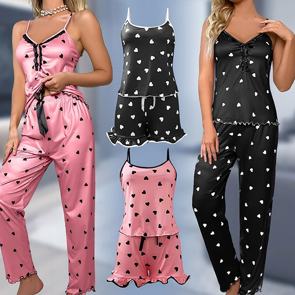 Damen Pyjama-Set (Oberteil mit kurzen oder langen Hosen) | LUNAR