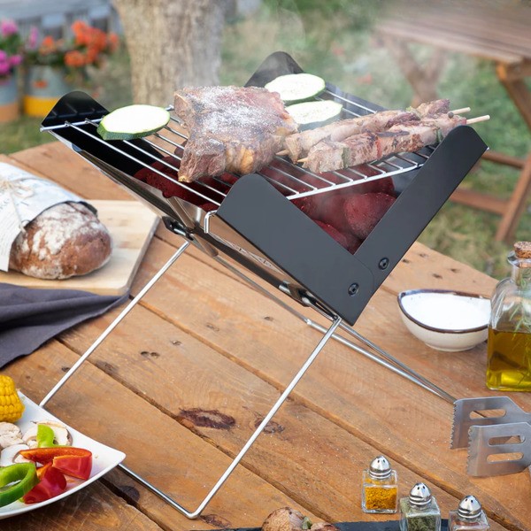Zusammenklappbarer und tragbarer Grill | GRILLOMATE