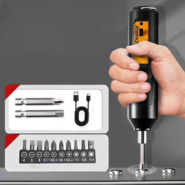 Mini Elektro-Schraubendreher - 12 Bits, 1 h USB-Ladung | SCREWZI