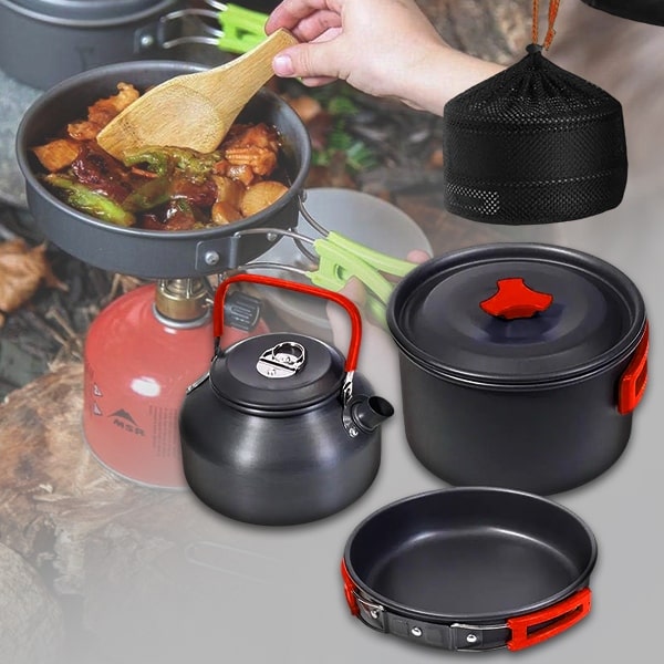 Kompaktes und langlebiges 12-teiliges Kochgeschirr-Set | COOKLAPSO