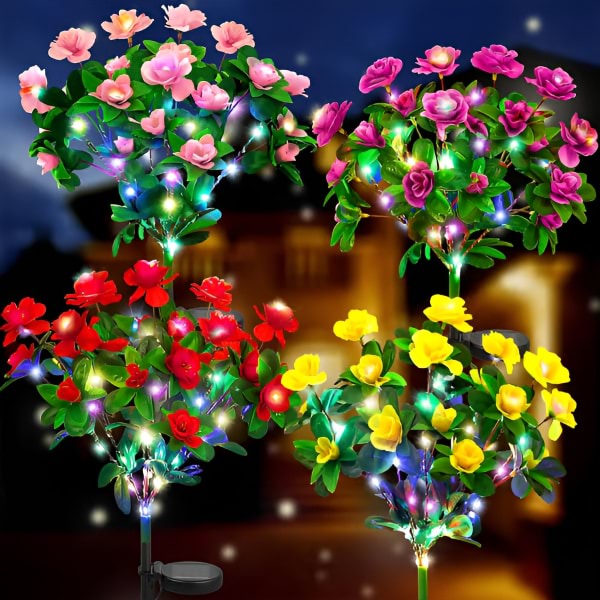 Solar-Blumenleuchte für Garten, Poolbereich, Camping, Grab | ROSILUME