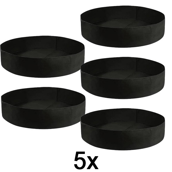 5x Hochbeet aus Stoff – 90 x 30 cm, atmungsaktiver Filz | PLANTIE