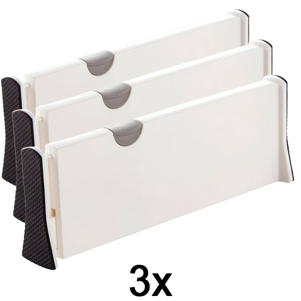 3x Verstellbarer Schubladen- & Regal-Trenner | DIVISERINO
