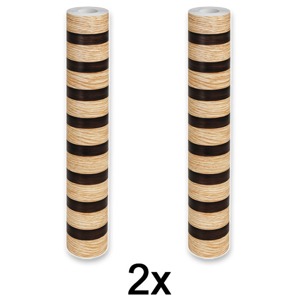 2x Selbstklebendes Wandpaneel in Holzoptik | LINEWALL