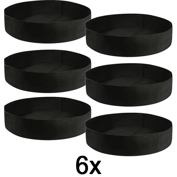 6x Hochbeet aus Stoff – 90 x 30 cm, atmungsaktiver Filz | PLANTIE