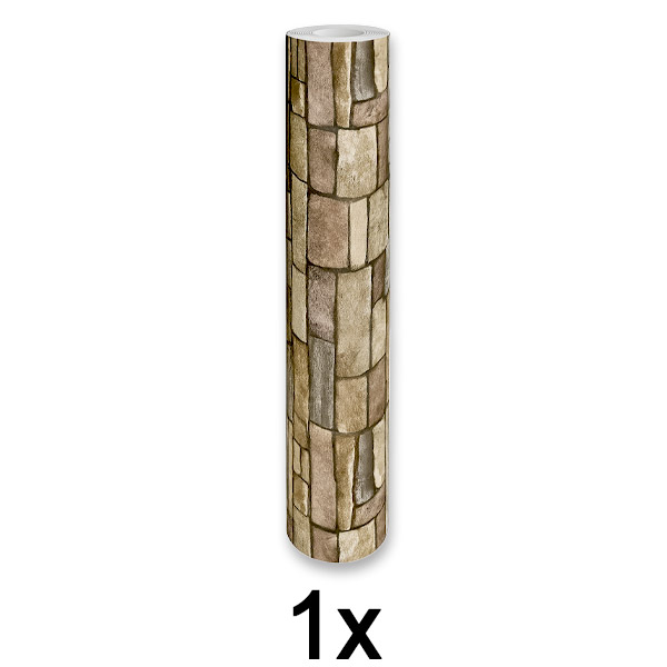 1x Selbstklebendes 3D-Backstein-Wandpaneel | WALLCORWRAP