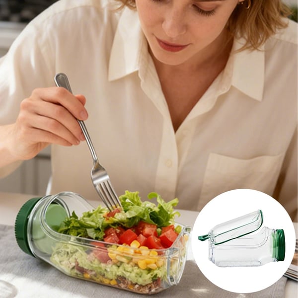 Mehrschichtiger, auslaufsicherer Salatbehälter | SALATINKA