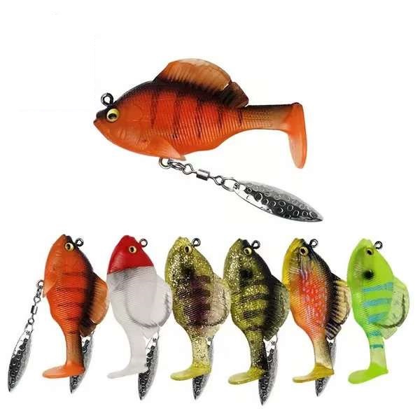 Set vormontierter Swimbait-Köder – 10 g, versteckter Haken, 6 Stück | FISOLOVKA