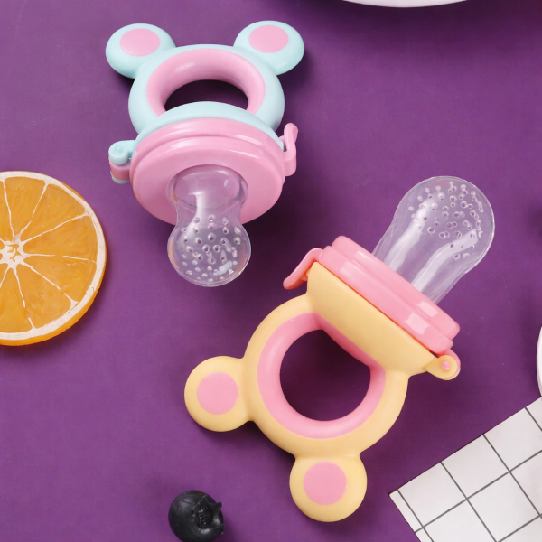 BPA-freier Silikon-Fruchtsauger für Babys (3 Saugergrößen) | FRUBEE