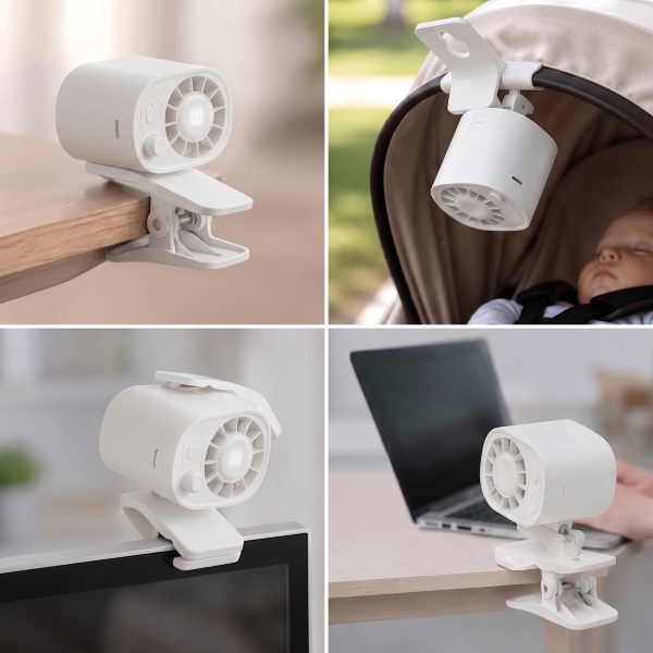 Wiederaufladbarer, leiser Clip-Ventilator | CLIPBREEZ